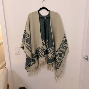 Reversible Free People Poncho